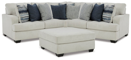 Lowder 3-Piece Sectional with Ottoman Smyrna Furniture Outlet