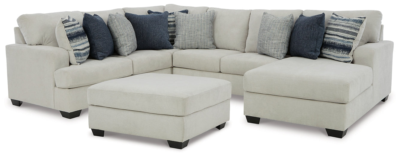 Lowder 4-Piece Sectional with Ottoman Smyrna Furniture Outlet