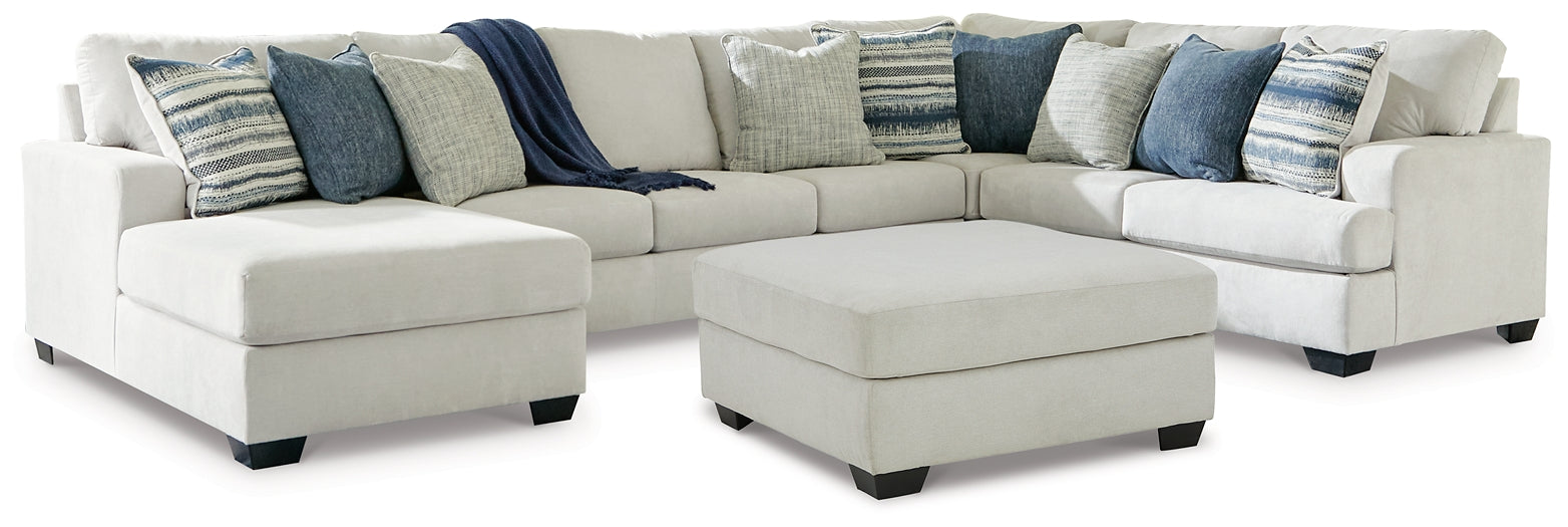 Lowder 4-Piece Sectional with Ottoman Smyrna Furniture Outlet