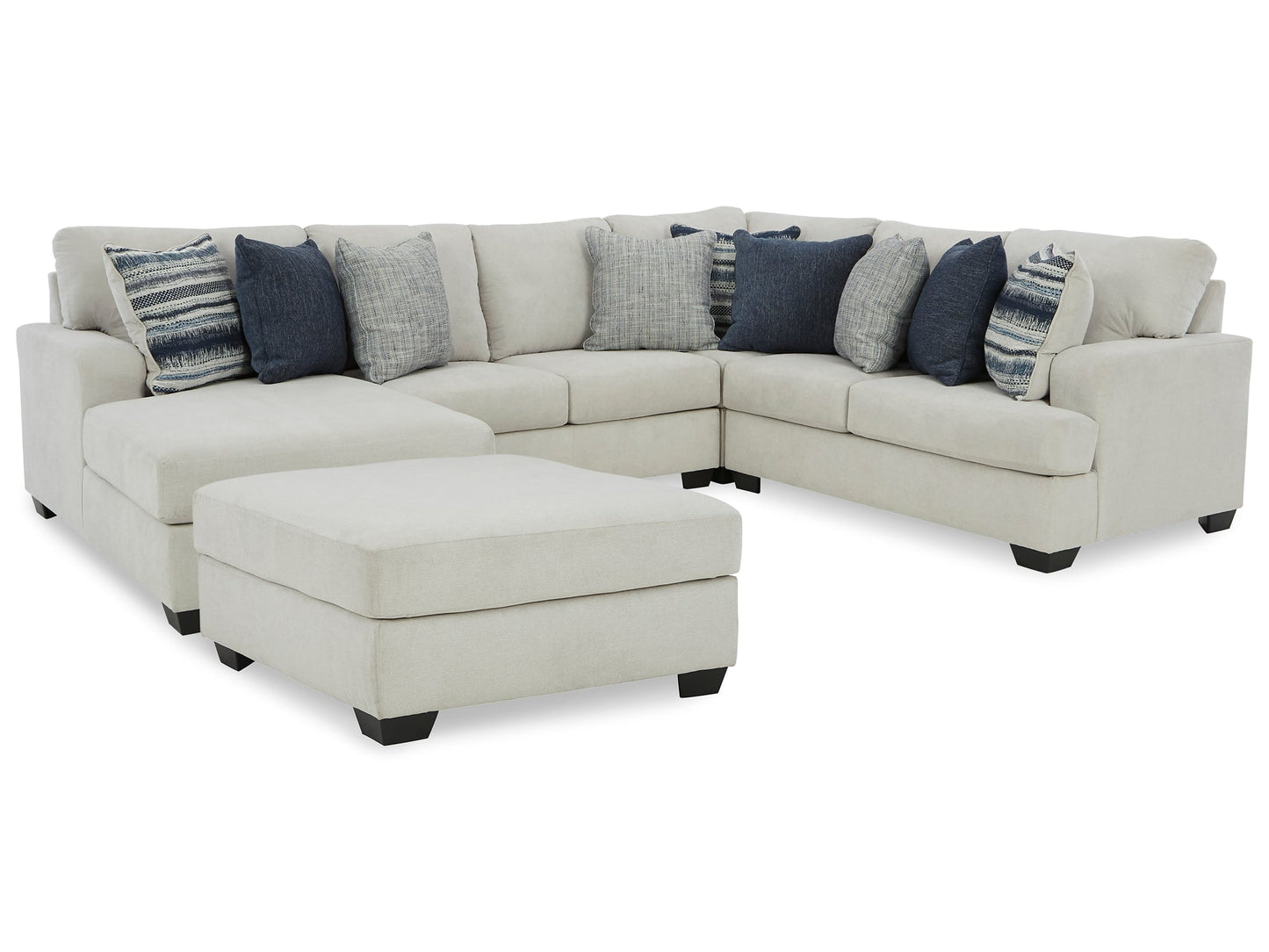 Lowder 4-Piece Sectional with Ottoman Smyrna Furniture Outlet