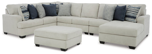 Lowder 5-Piece Sectional with Ottoman Smyrna Furniture Outlet