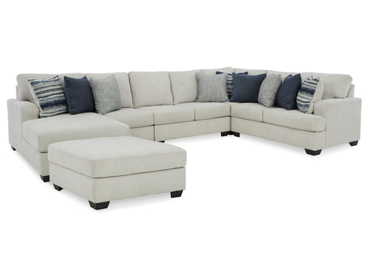 Lowder 5-Piece Sectional with Ottoman Smyrna Furniture Outlet