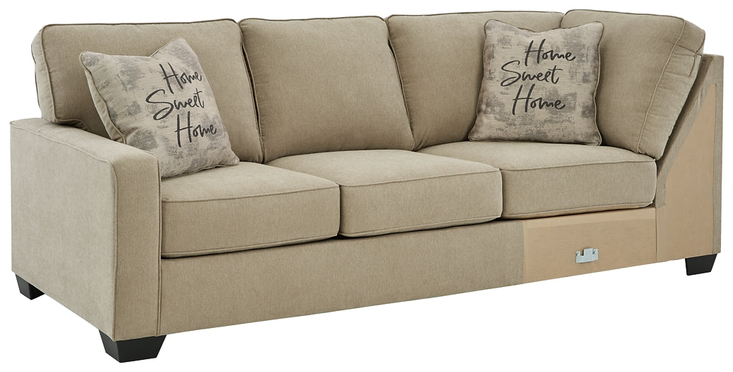 Lucina 3-Piece Sectional with Ottoman Smyrna Furniture Outlet