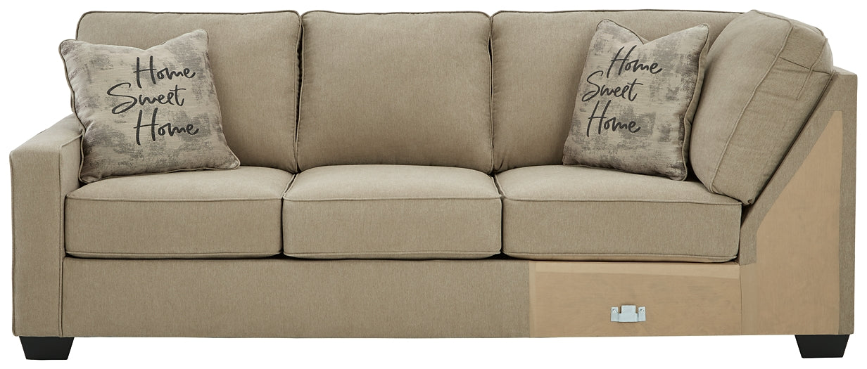 Lucina 3-Piece Sectional with Ottoman Smyrna Furniture Outlet