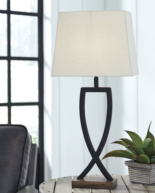 Makara Metal Table Lamp (2/CN) Smyrna Furniture Outlet