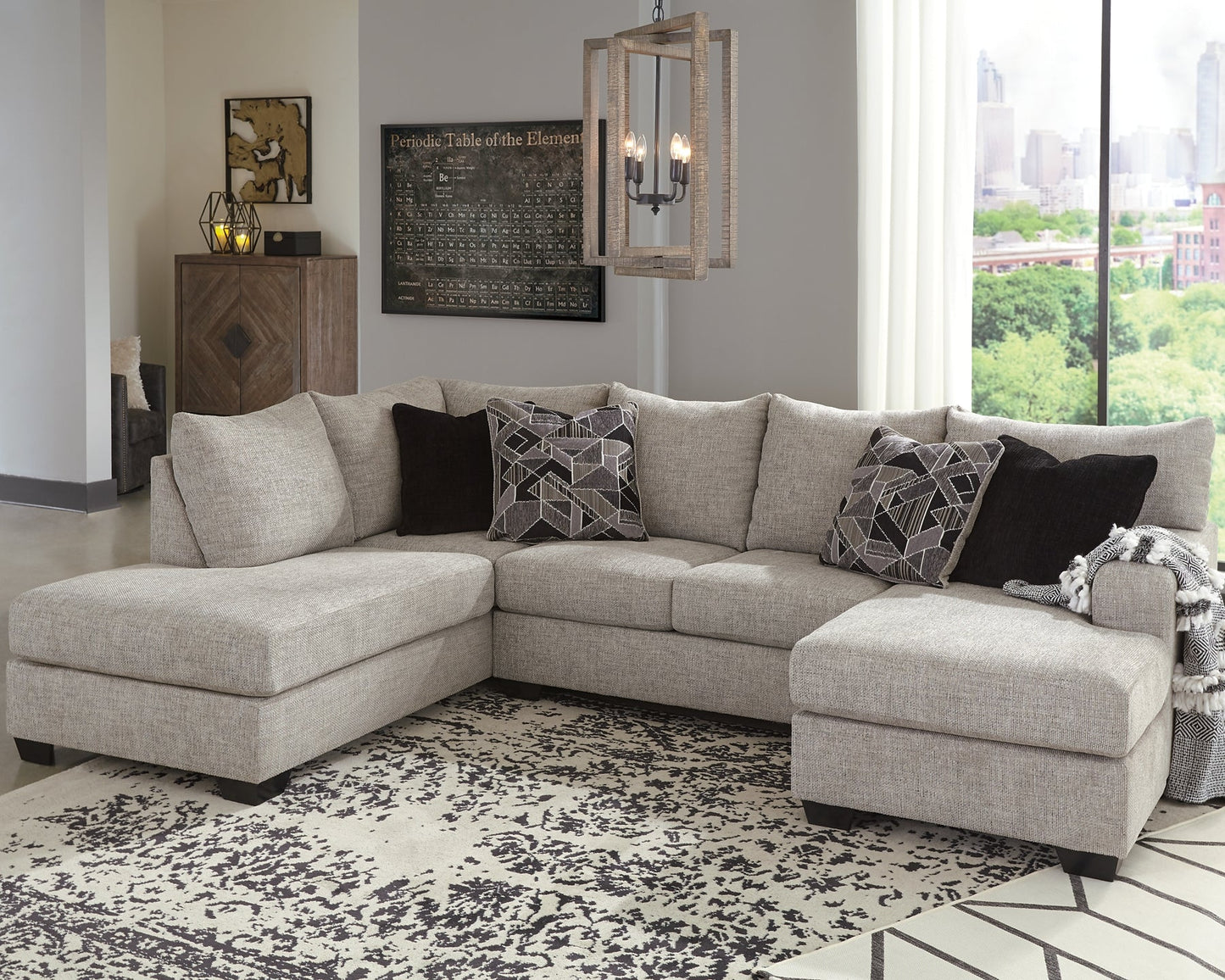 Megginson 2-Piece Sectional with Chair and Ottoman Smyrna Furniture Outlet