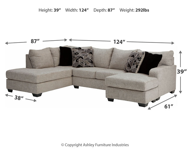 Megginson 2-Piece Sectional with Chair and Ottoman Smyrna Furniture Outlet