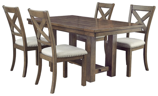 Moriville Dining Table and 4 Chairs Smyrna Furniture Outlet