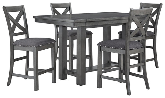 Myshanna Dining Table and 4 Chairs Smyrna Furniture Outlet