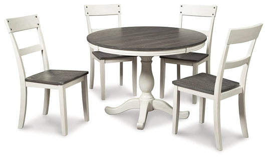 Nelling Dining Table and 4 Chairs Smyrna Furniture Outlet