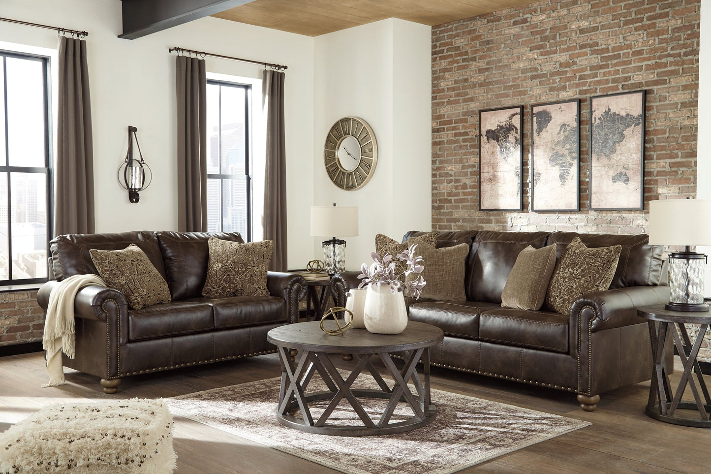 Nicorvo Sofa, Loveseat, Chair and Ottoman Smyrna Furniture Outlet