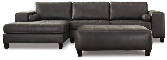 Nokomis 2-Piece Sectional with Ottoman Smyrna Furniture Outlet