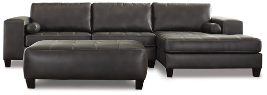 Nokomis 2-Piece Sectional with Ottoman Smyrna Furniture Outlet