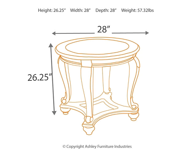 Norcastle Coffee Table with 2 End Tables Smyrna Furniture Outlet