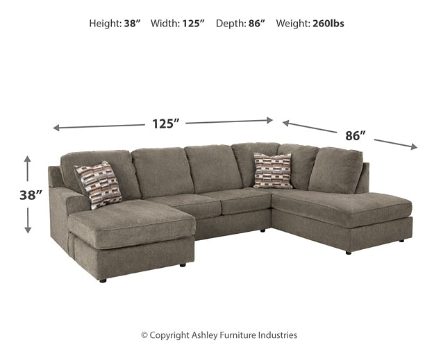 O'Phannon 2-Piece Sectional with Ottoman Smyrna Furniture Outlet