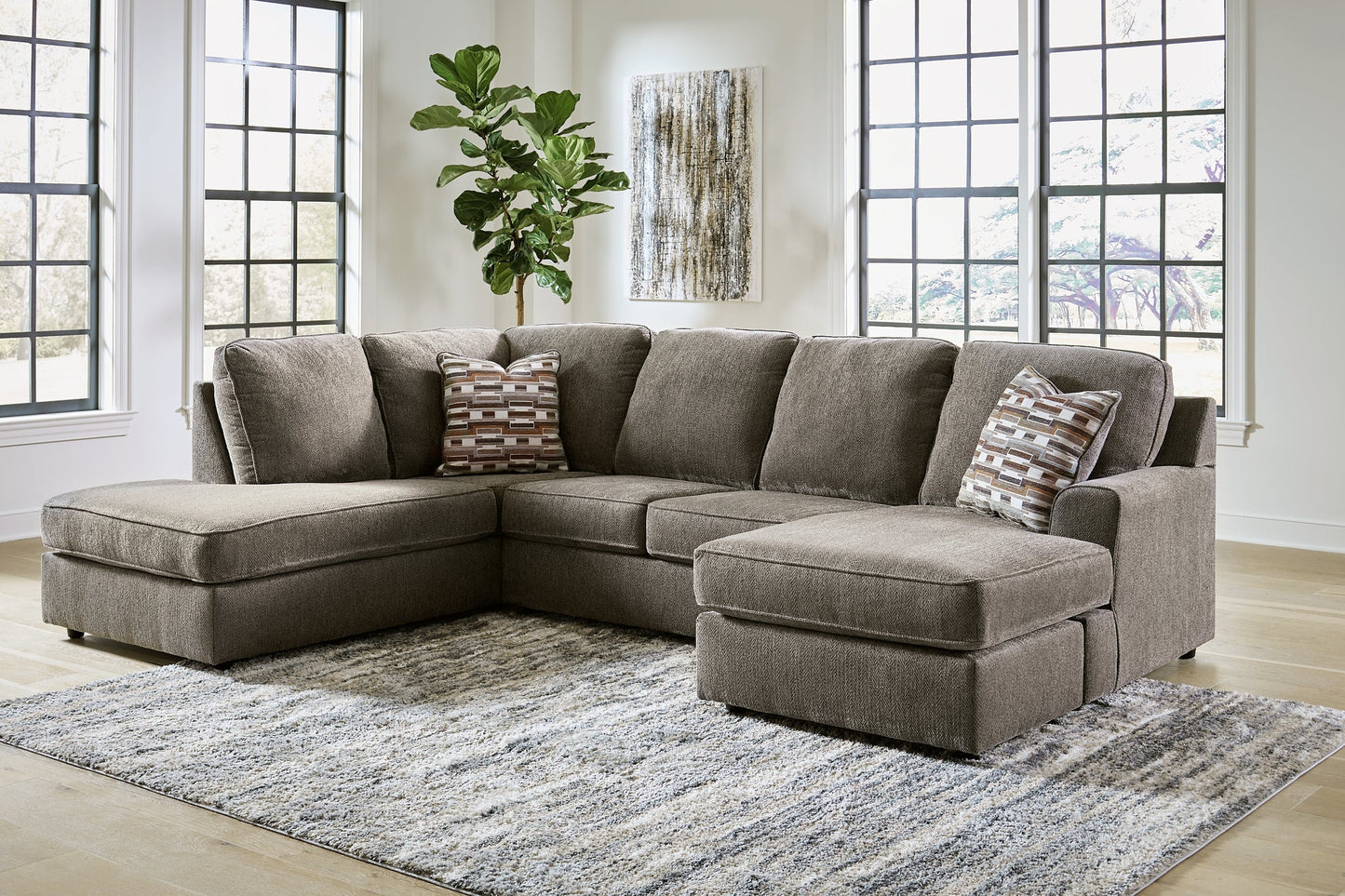 O'Phannon 2-Piece Sectional with Ottoman Smyrna Furniture Outlet