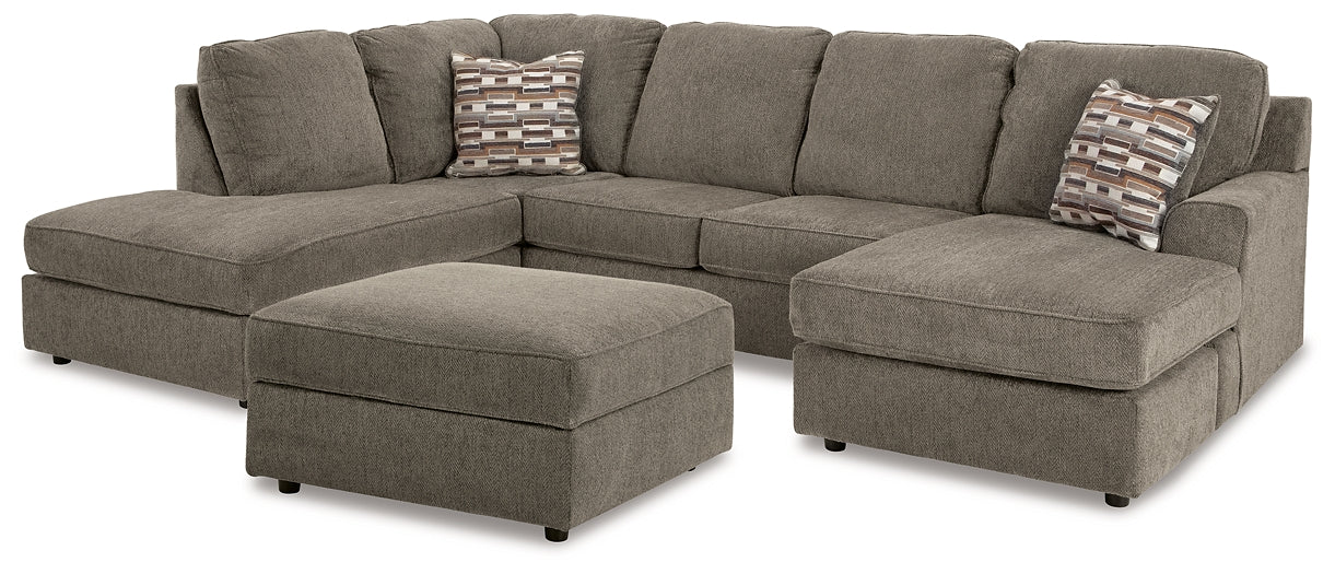 O'Phannon 2-Piece Sectional with Ottoman Smyrna Furniture Outlet