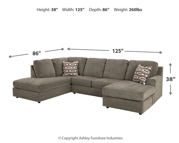 O'Phannon 2-Piece Sectional with Ottoman Smyrna Furniture Outlet