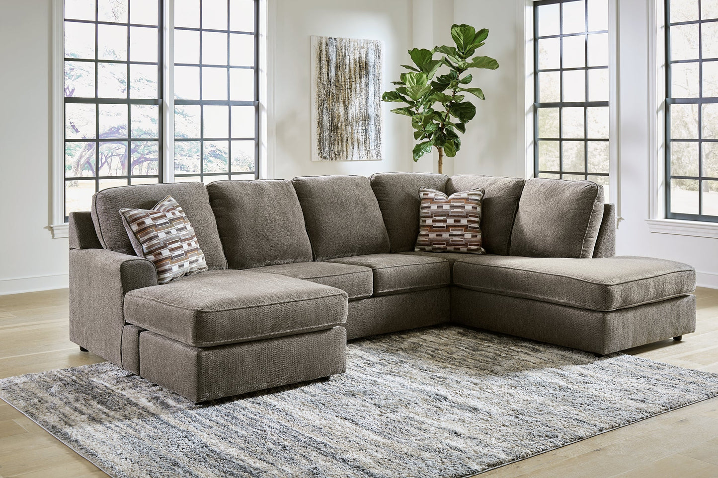 O'Phannon 2-Piece Sectional with Ottoman Smyrna Furniture Outlet