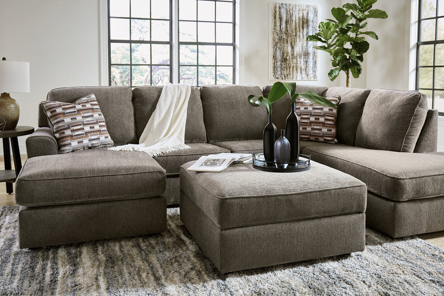 O'Phannon 2-Piece Sectional with Ottoman Smyrna Furniture Outlet