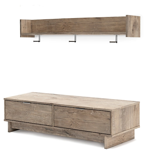 Oliah Bench with Coat Rack Smyrna Furniture Outlet