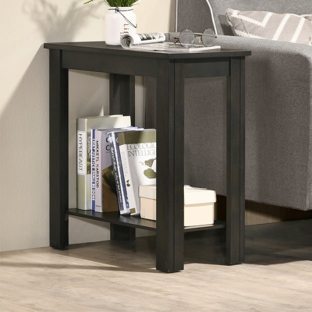 PIERCE CHAIRSIDE TABLE CHARCOAL Smyrna Furniture Outlet