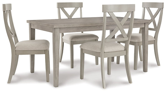Parellen Dining Table and 4 Chairs Smyrna Furniture Outlet