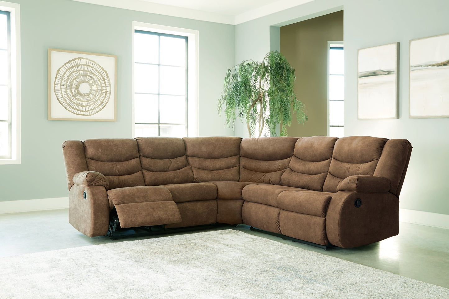 Partymate 2-Piece Reclining Sectional Smyrna Furniture Outlet