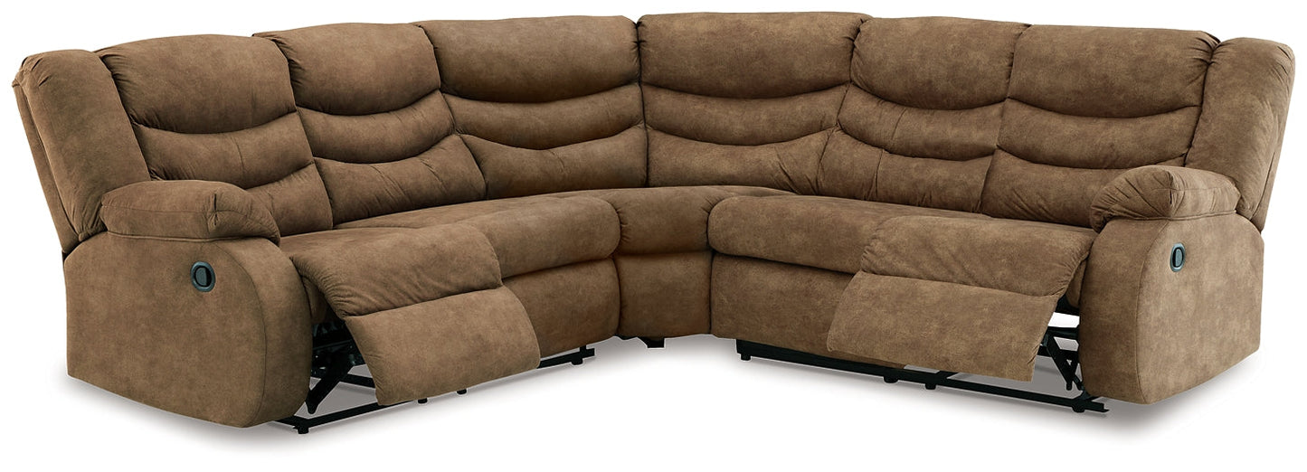 Partymate 2-Piece Reclining Sectional Smyrna Furniture Outlet