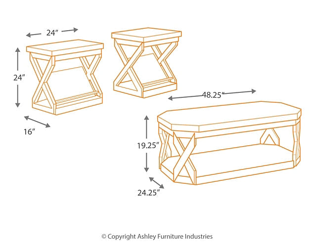 Radilyn Occasional Table Set (3/CN) Smyrna Furniture Outlet