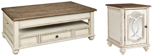 Realyn Coffee Table with 1 End Table Smyrna Furniture Outlet