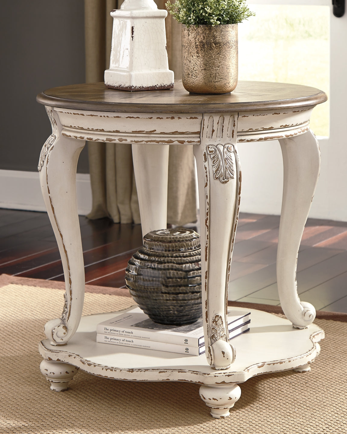 Realyn Coffee Table with 1 End Table Smyrna Furniture Outlet