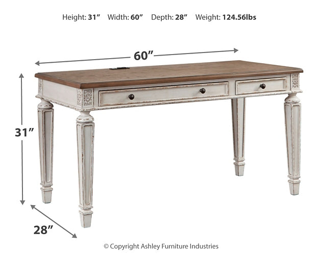 Realyn Home Office Desk Smyrna Furniture Outlet