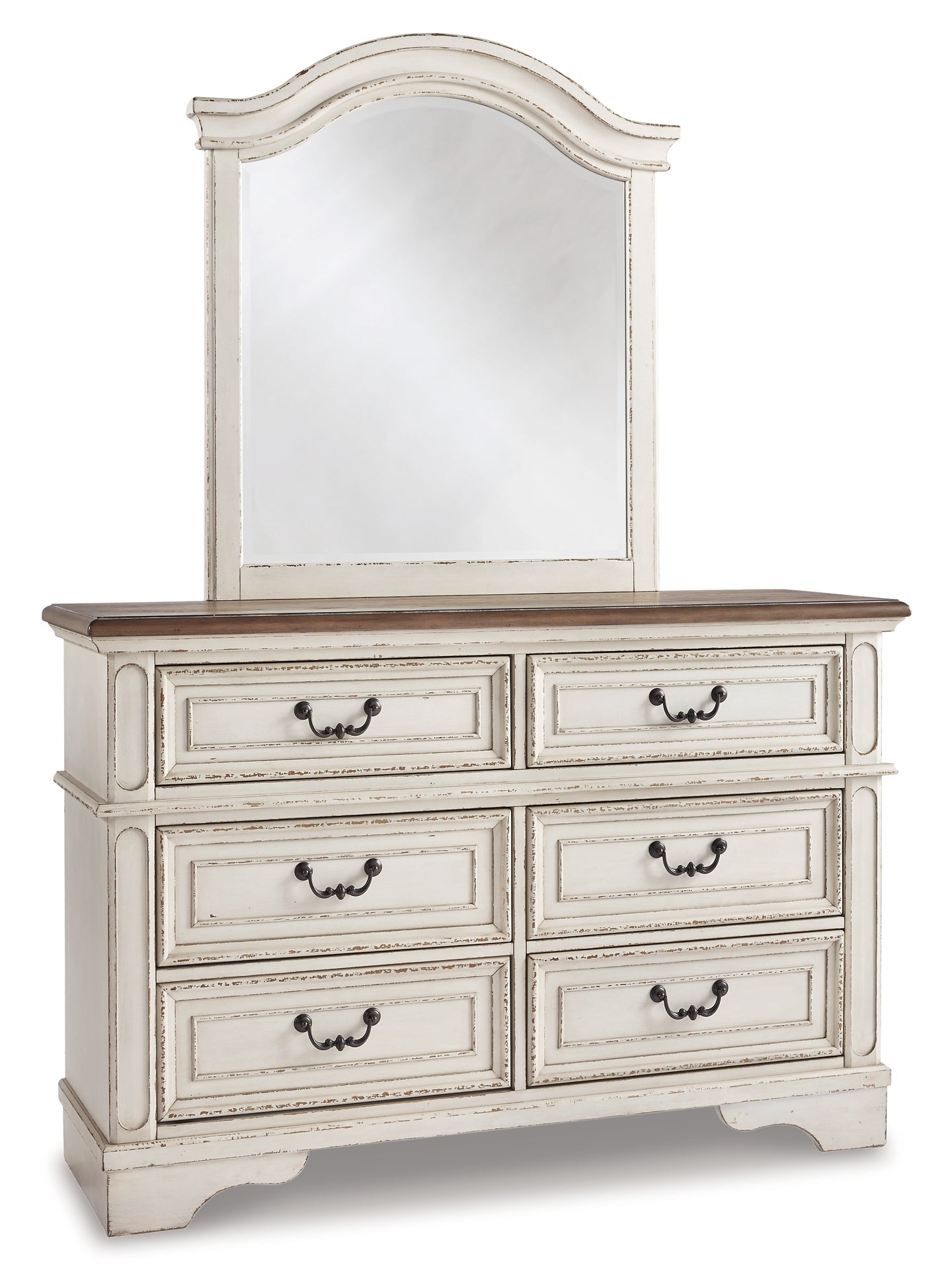 Realyn Twin Panel Bed with Mirrored Dresser and Chest Smyrna Furniture Outlet