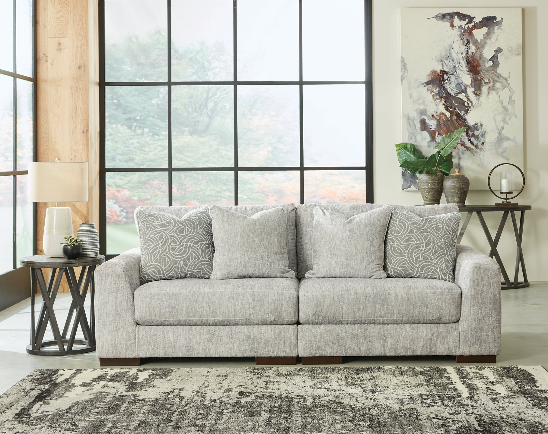 Regent Park 3-Piece Sectional with Ottoman Smyrna Furniture Outlet