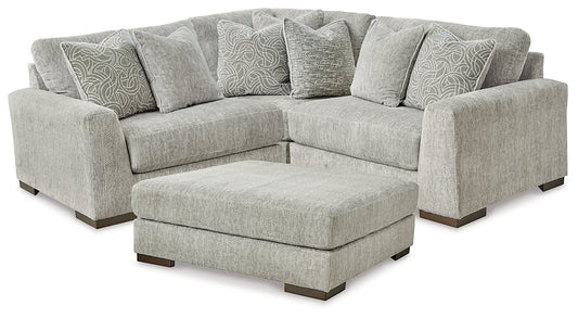 Regent Park 3-Piece Sectional with Ottoman Smyrna Furniture Outlet