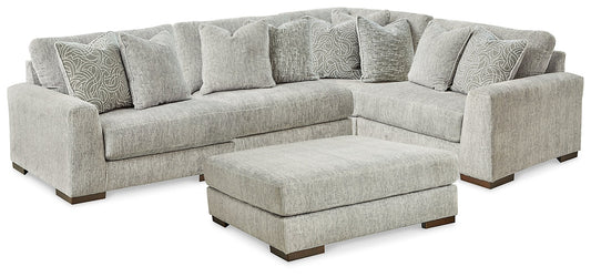 Regent Park 4-Piece Sectional with Ottoman Smyrna Furniture Outlet