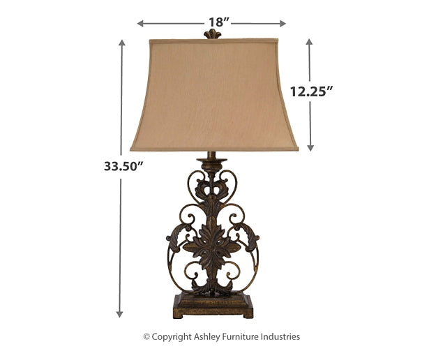 Sallee Poly Table Lamp (1/CN) Smyrna Furniture Outlet