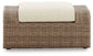Sandy Bloom Ottoman with Cushion Smyrna Furniture Outlet