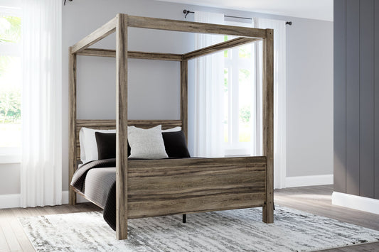 Shallifer Queen Canopy Bed Smyrna Furniture Outlet