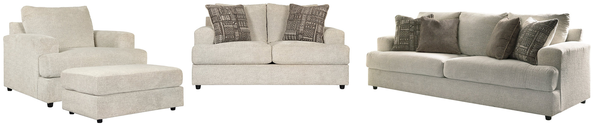 Soletren Sofa, Loveseat, Chair and Ottoman Smyrna Furniture Outlet