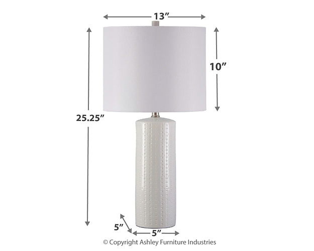 Steuben Ceramic Table Lamp (2/CN) Smyrna Furniture Outlet