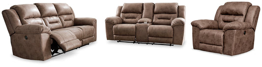 Stoneland Sofa, Loveseat and Recliner Smyrna Furniture Outlet