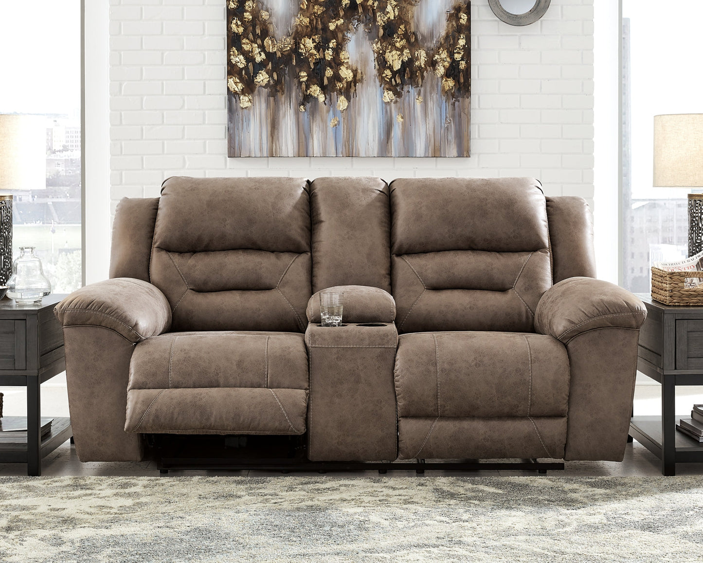 Stoneland Sofa, Loveseat and Recliner Smyrna Furniture Outlet