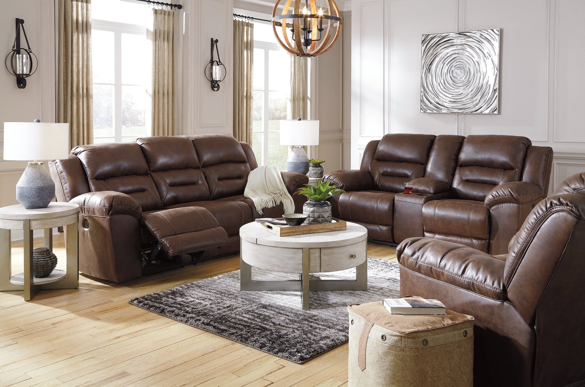 Stoneland Sofa, Loveseat and Recliner Smyrna Furniture Outlet