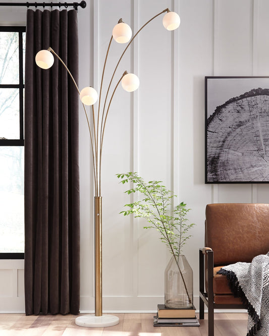 Taliya Metal Arc Lamp (1/CN) Smyrna Furniture Outlet