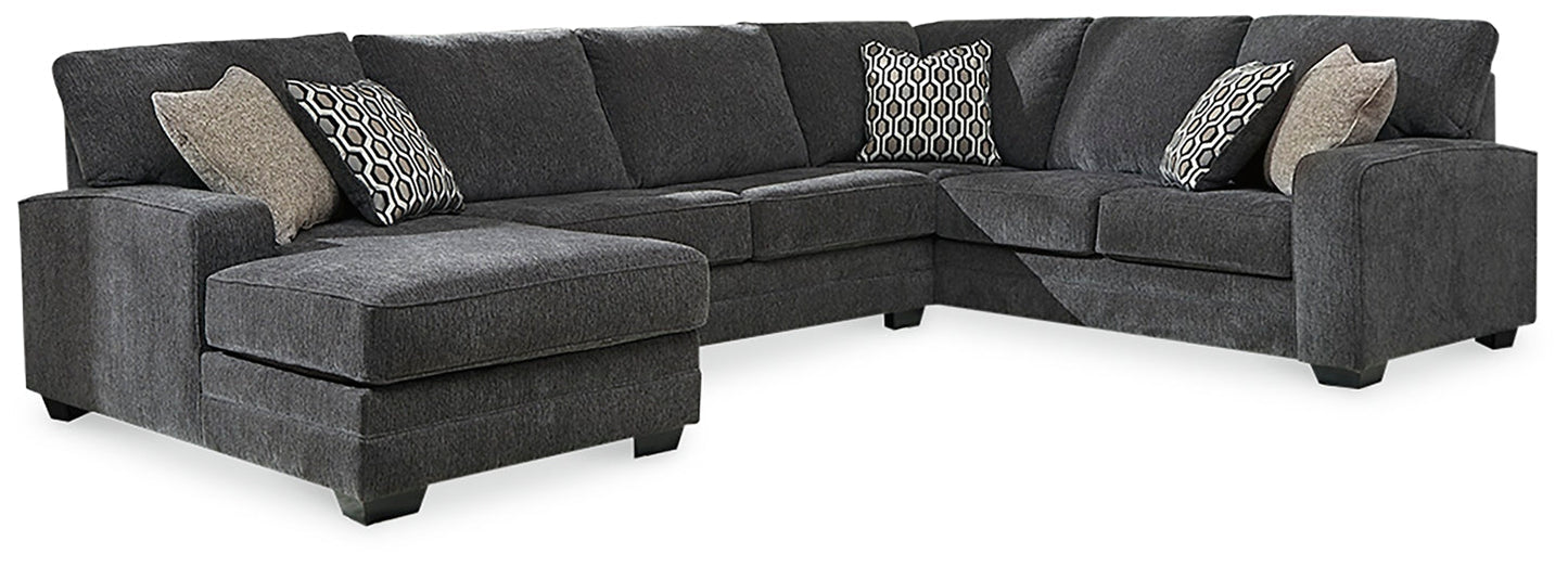 Tracling 3-Piece Sectional with Ottoman Smyrna Furniture Outlet