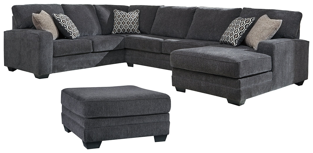 Tracling 3-Piece Sectional with Ottoman Smyrna Furniture Outlet