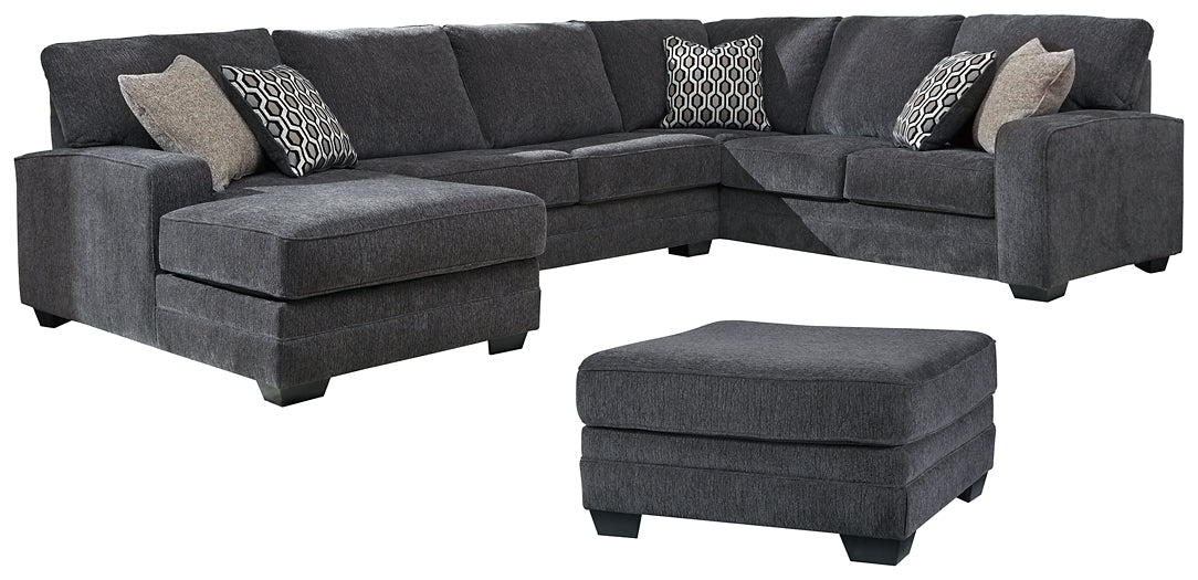 Tracling 3-Piece Sectional with Ottoman Smyrna Furniture Outlet