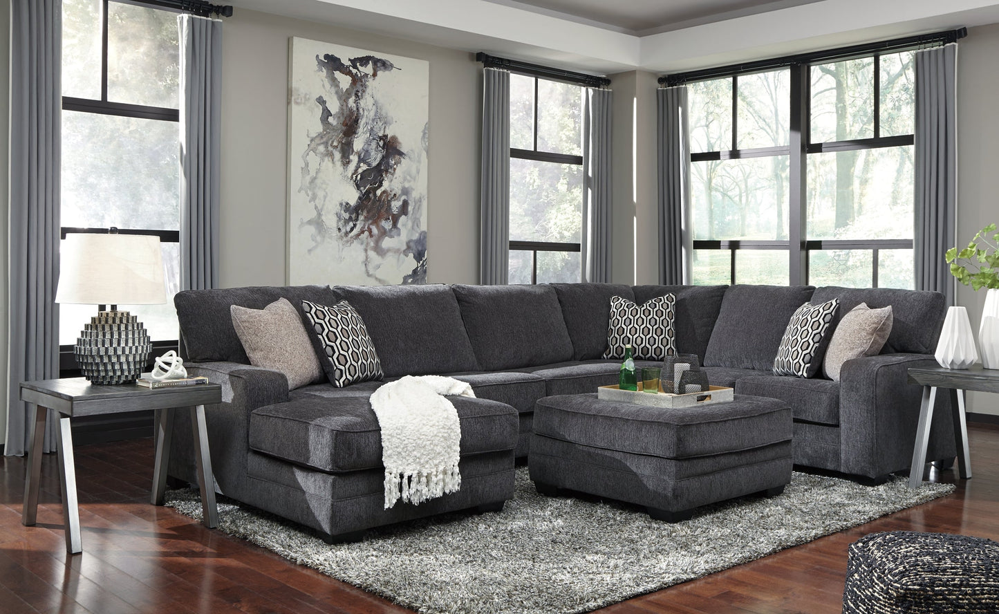 Tracling 3-Piece Sectional with Ottoman Smyrna Furniture Outlet